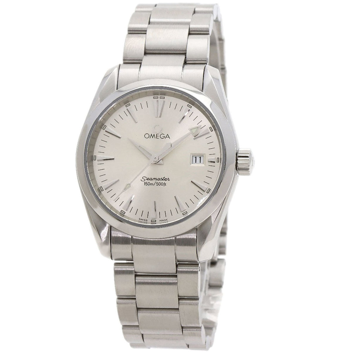 Pre-Owned OMEGA 2518.30.00 Seamaster Aqua Terra 36mm Stainless Steel Men's Watch