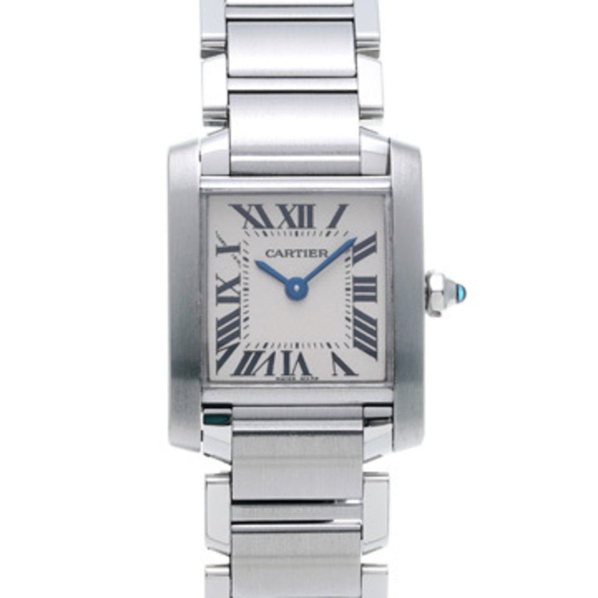 Pre-Owned Cartier Tank Francaise SM W51008Q3 Silver Ladies Watch Quartz