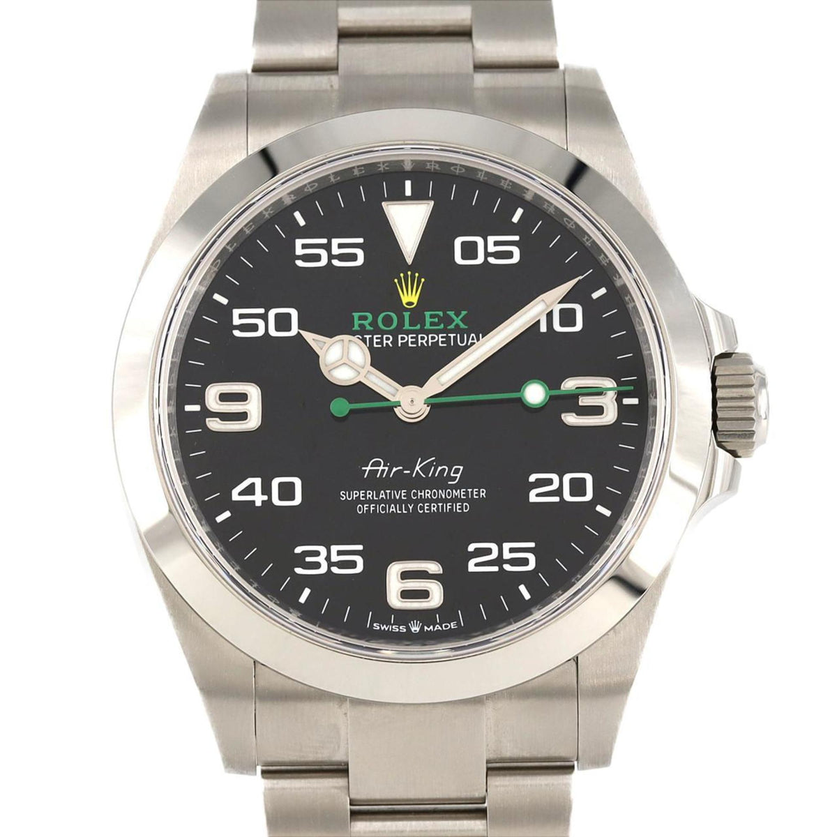 Pre-Owned Rolex Air-King 126900 Stainless Steel Automatic Watch, Random Number