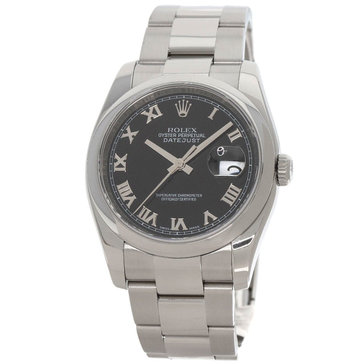 Montre Rolex Datejust 36 d'occasion en acier inoxydable pour homme, référence 116200 