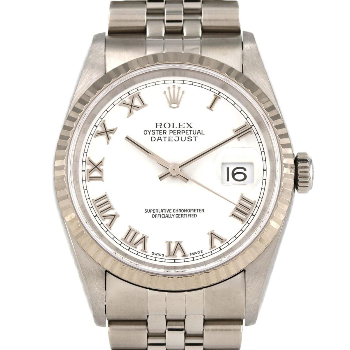 Pre-Owned Rolex Datejust 16234 SSxWG Automatic Watch P-Serial