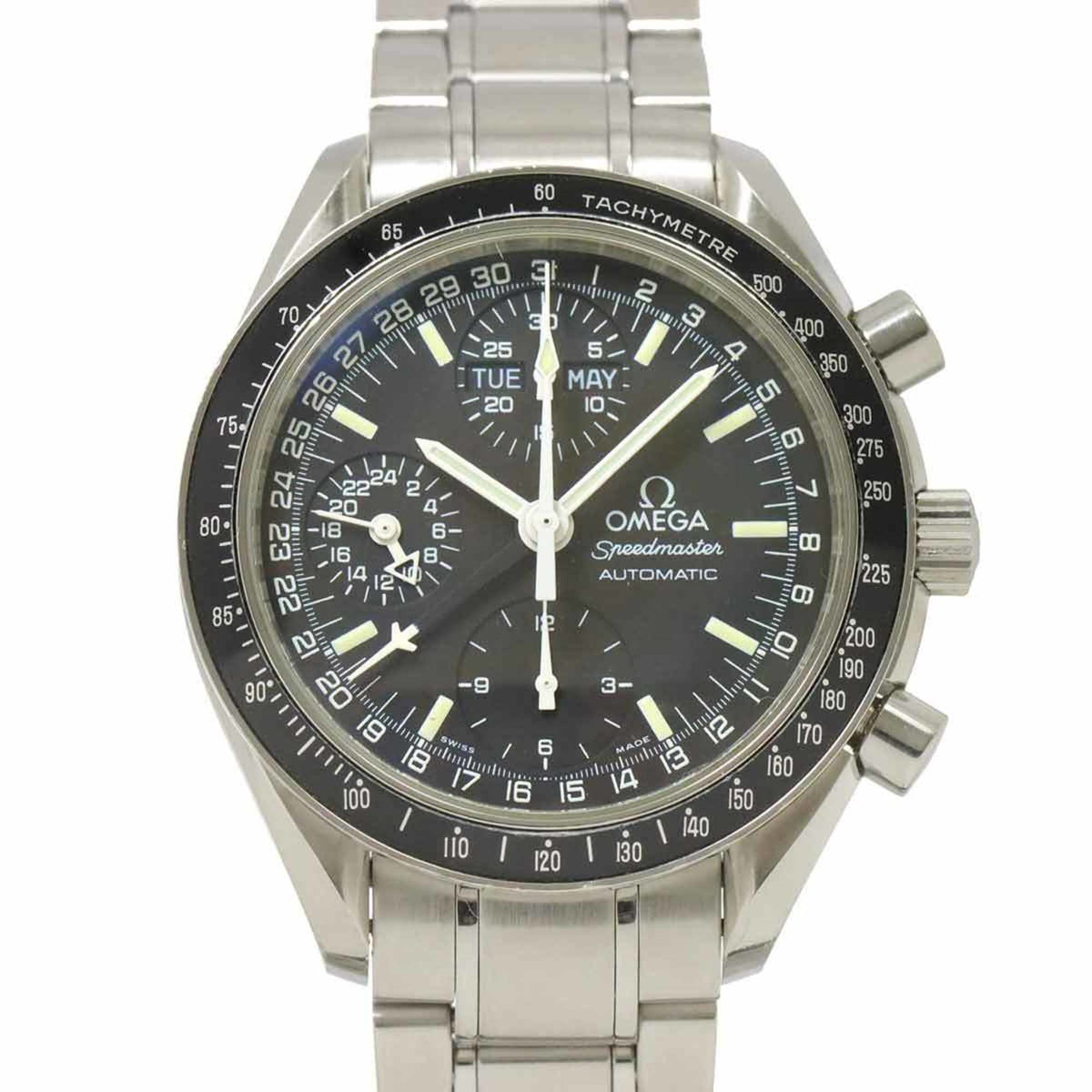 Pre-Owned OMEGA Speedmaster Mark 40 Cosmos Triple Calendar 3520 50 Men's Watch Black Automatic