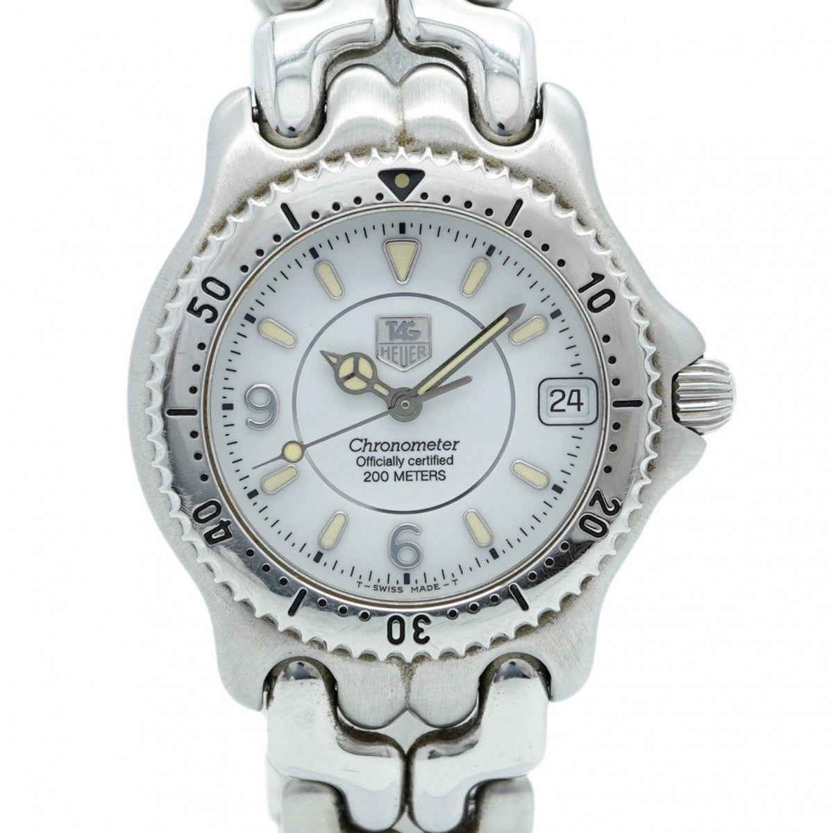 Pre-Owned TAG Heuer Chronometer WG5113-P0 White Dial Men's Watch