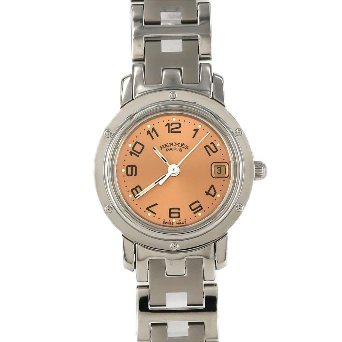 Pre-Owned Hermes Clipper CL4.210 SS Quartz Watch