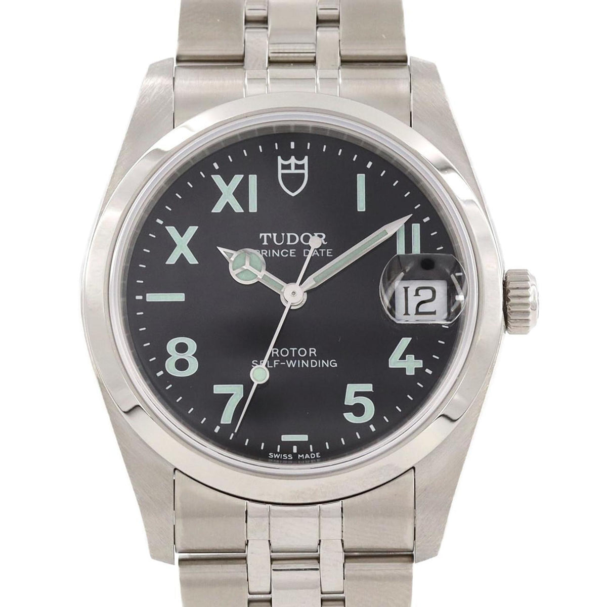 Pre-Owned Tudor Prince Date 74000N?5 SS Wristwatch Automatic