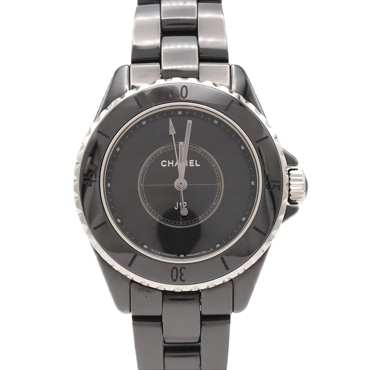Pre-Owned Chanel J12 Phantom 33mm Ceramic H6346 Quartz Watch