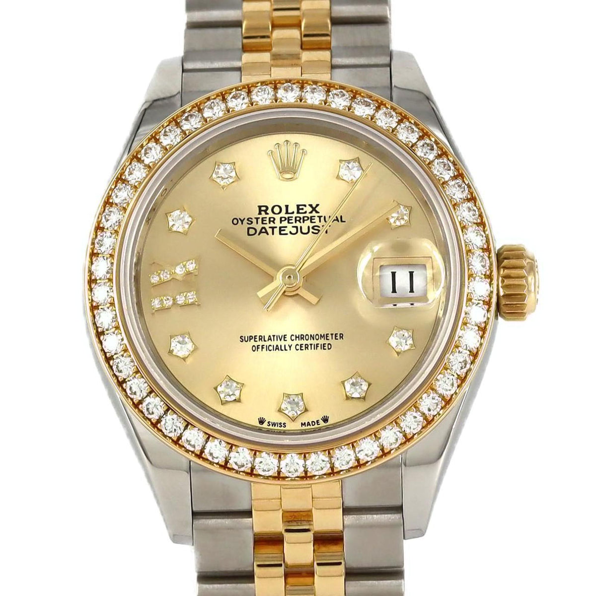 Pre-Owned Rolex Datejust 279383RBR SSxYG Automatic Watch, Random Number