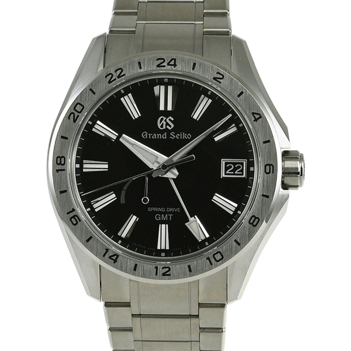 Pre-Owned SEIKO Grand Seiko Evolution 9 Collection 9R Spring Drive GMT Watch SBGE283