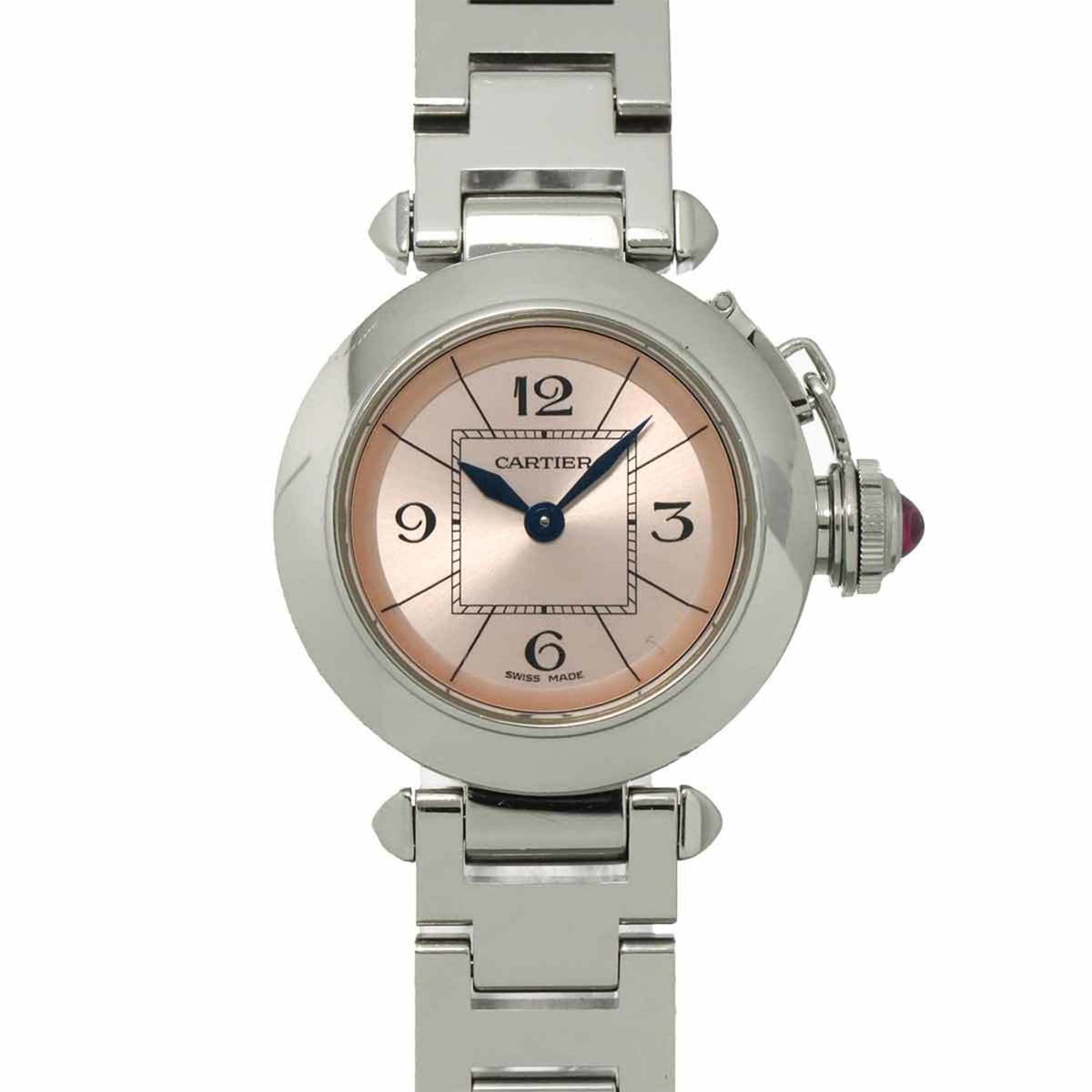Pre-Owned Cartier Miss Pasha W3140008 Women's Pink Quartz Watch