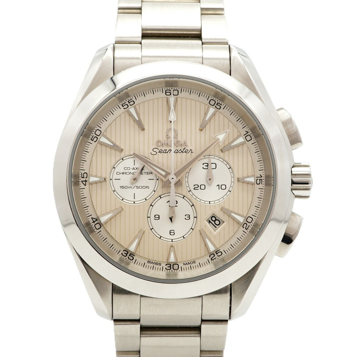 Pre-Owned Omega Seamaster 231.10.44.50.09.001 Ivory Dial Men's Watch