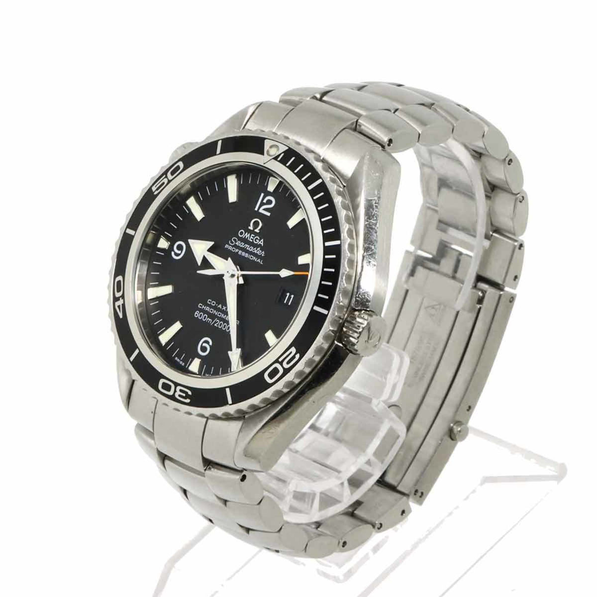 Pre-Owned Omega Seamaster Planet Ocean 2200 50 Men's Watch, Date, Black, Automatic Movement