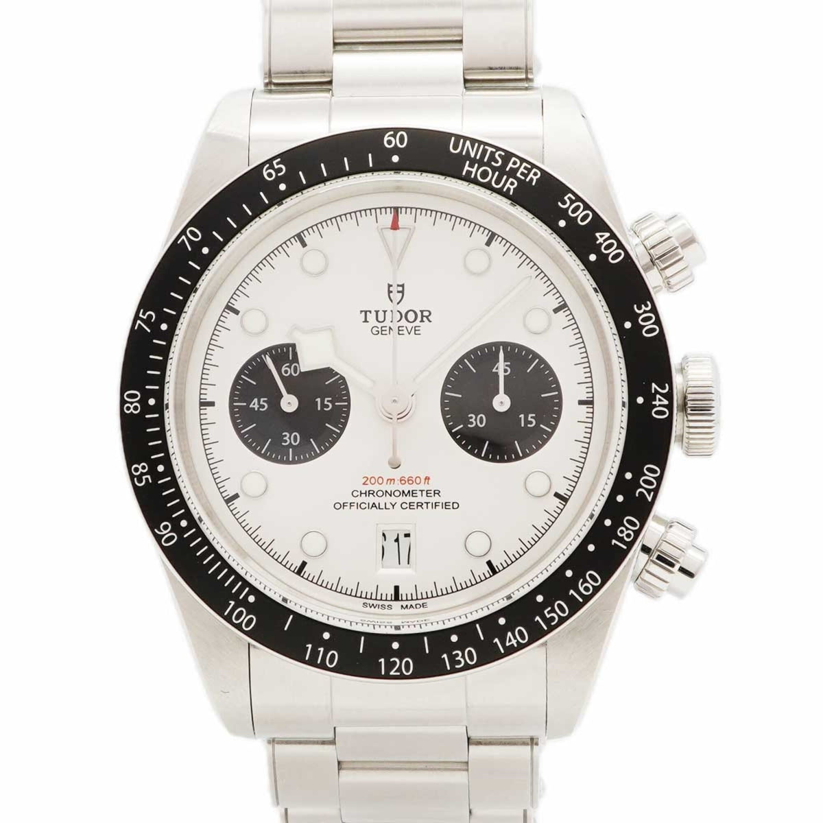Pre-Owned Tudor Black Bay Chrono 79360N White Dial Men's Watch