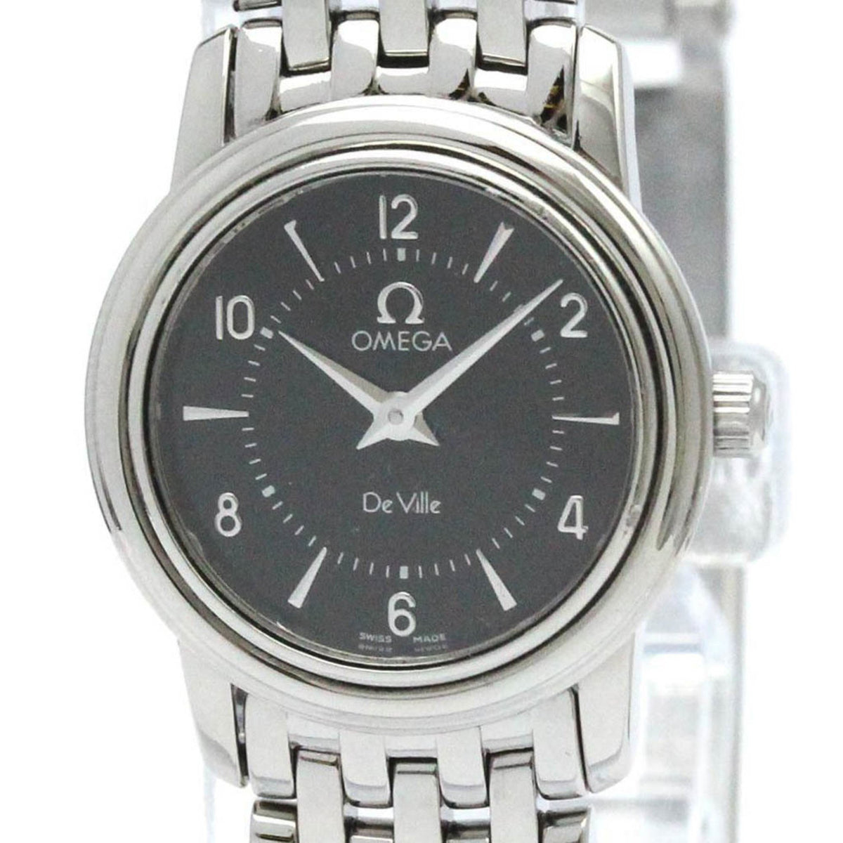 Pre-Owned Polished OMEGA De Ville Prestige Steel Quartz Ladies Watch 4570.51 BF581252