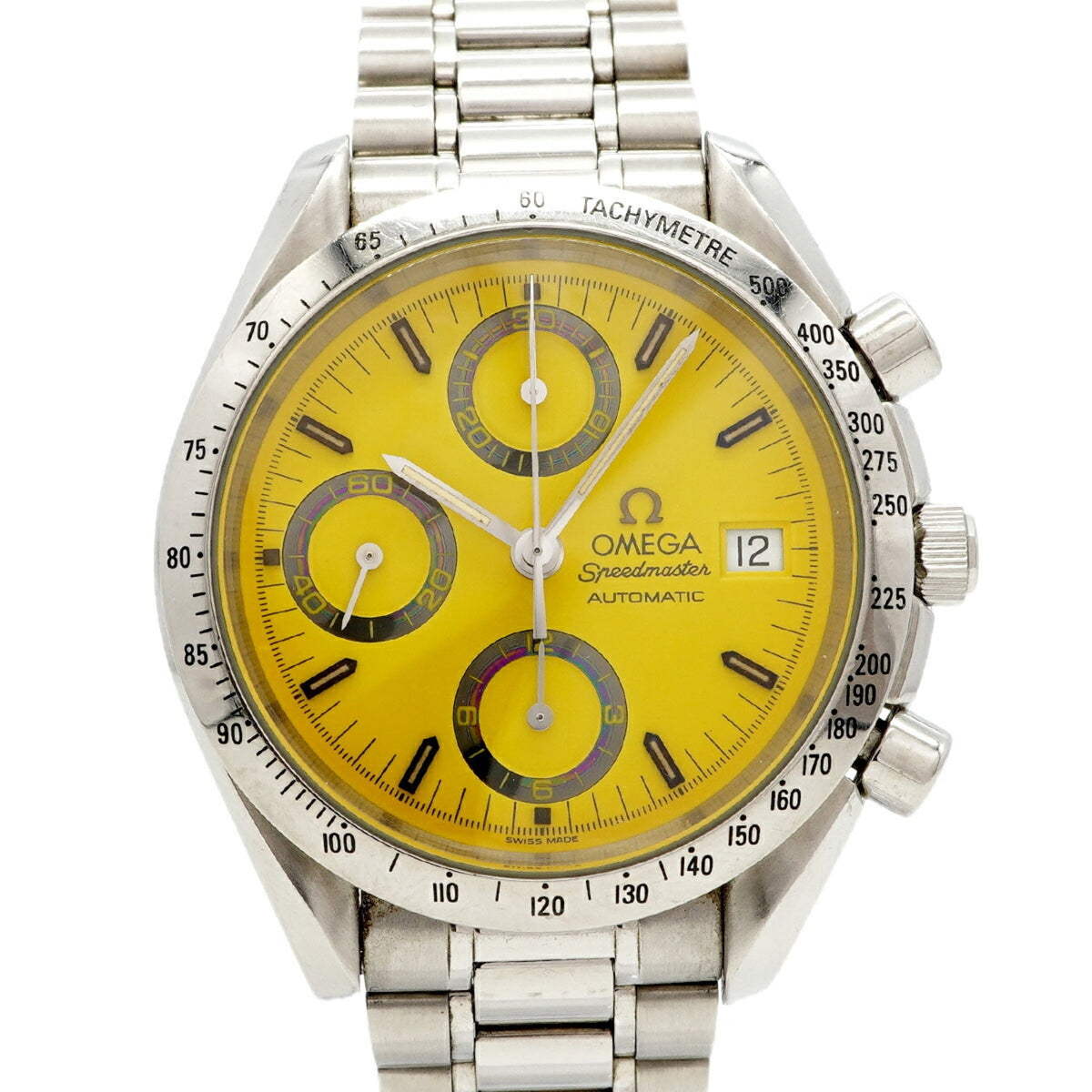 Pre-Owned Omega Speedmaster Michael Schumacher 3511.12 Yellow Dial Men's Watch