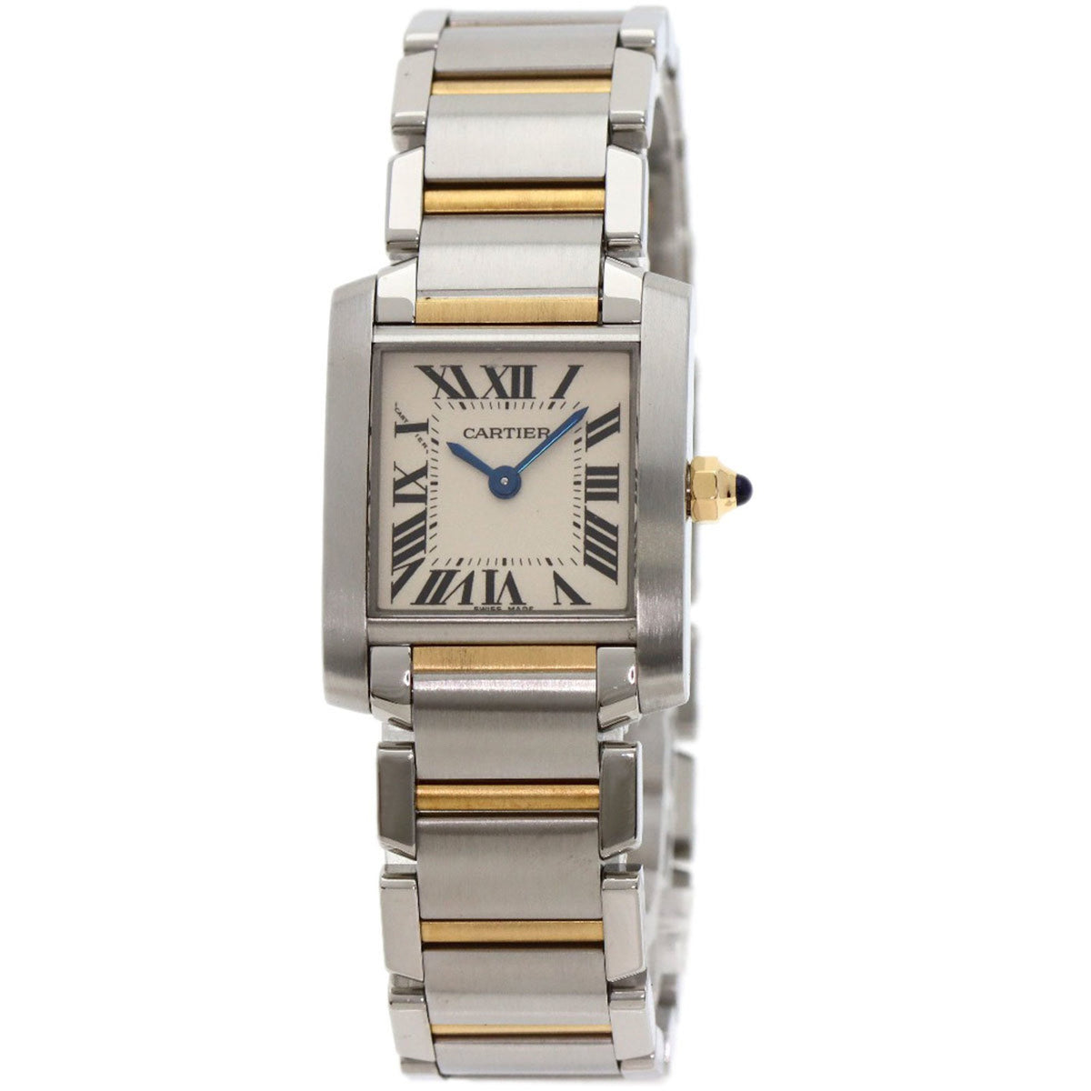 Pre-Owned Cartier W51007Q4 Tank Fran?aise SM Watch in Stainless Steel/SSx18KYG for Women