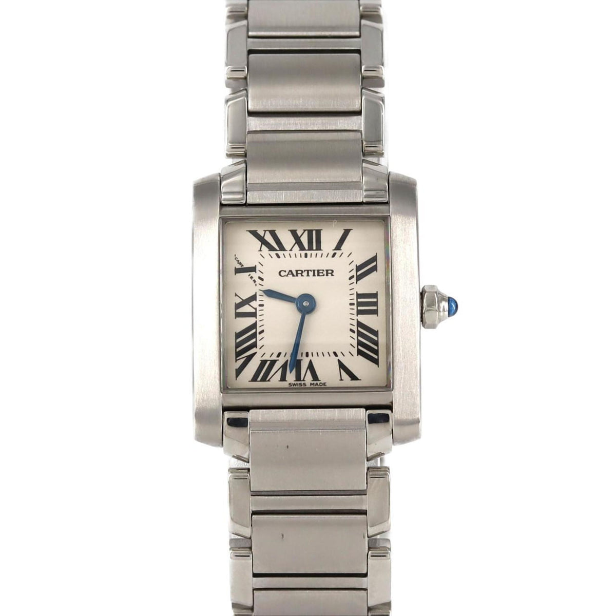 Montre-bracelet à quartz Cartier Tank Francaise SM W51008Q3 SS d'occasion 