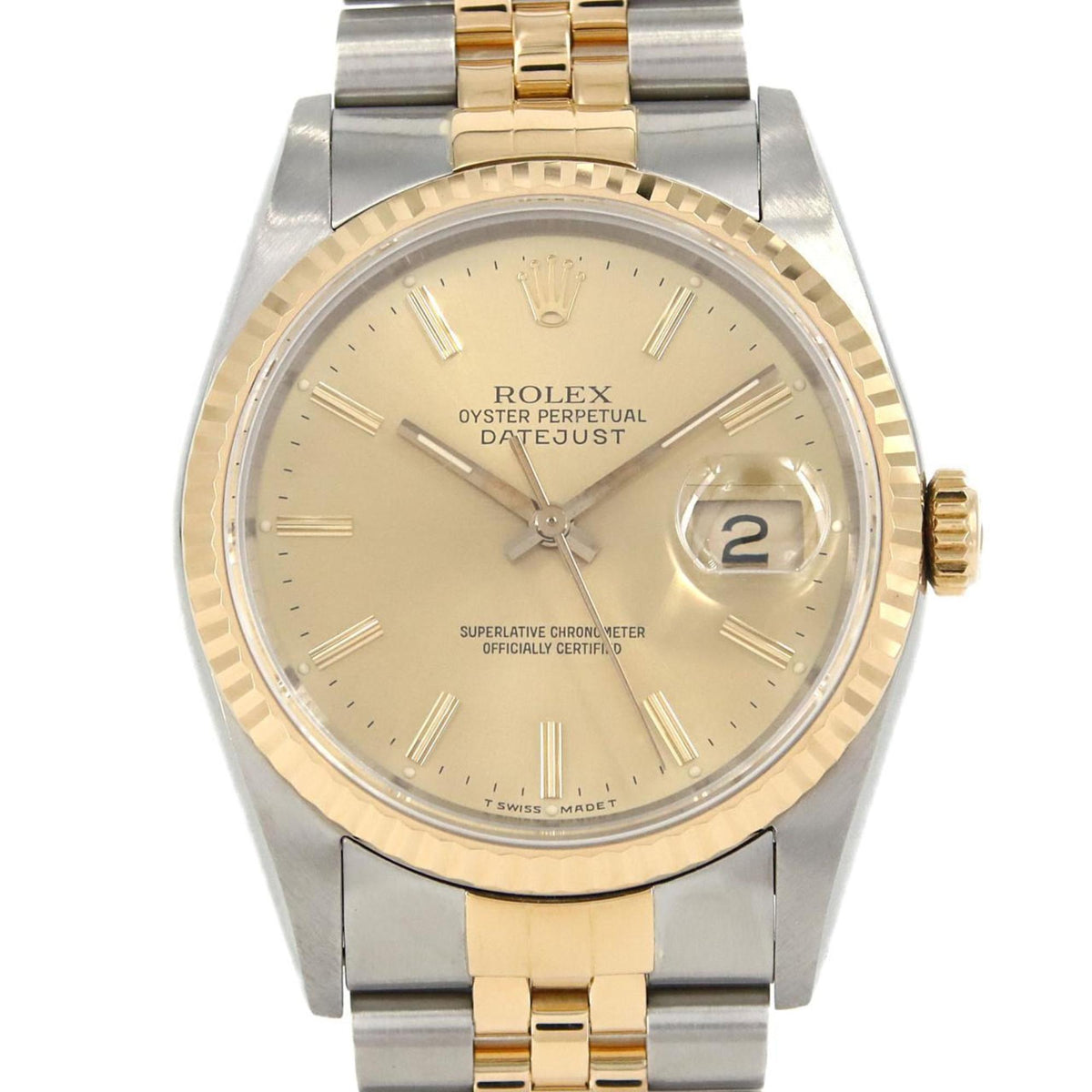 Pre-Owned Rolex Datejust 16233 SSxYG Automatic Watch L Series