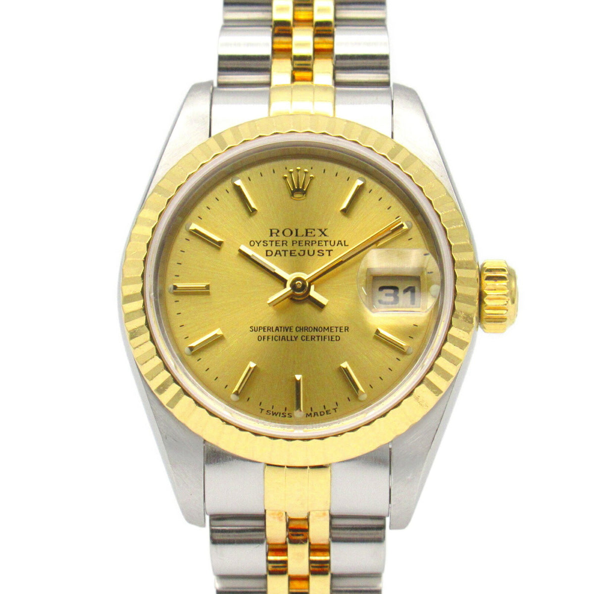 Pre-Owned Rolex ROLEX Datejust X Series Watch 18K (Yellow Gold) Stainless Steel Ladies Gold CH BA 79173