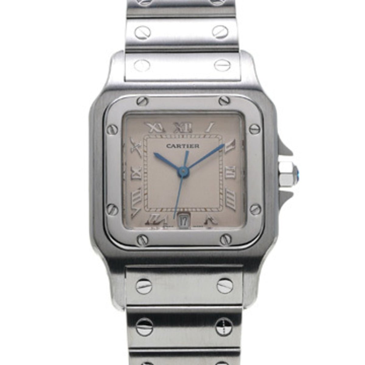 Pre-Owned Cartier Santos Galbee W20025D6 Ivory Ladies Quartz Watch (Pre-owned) - Ginzo