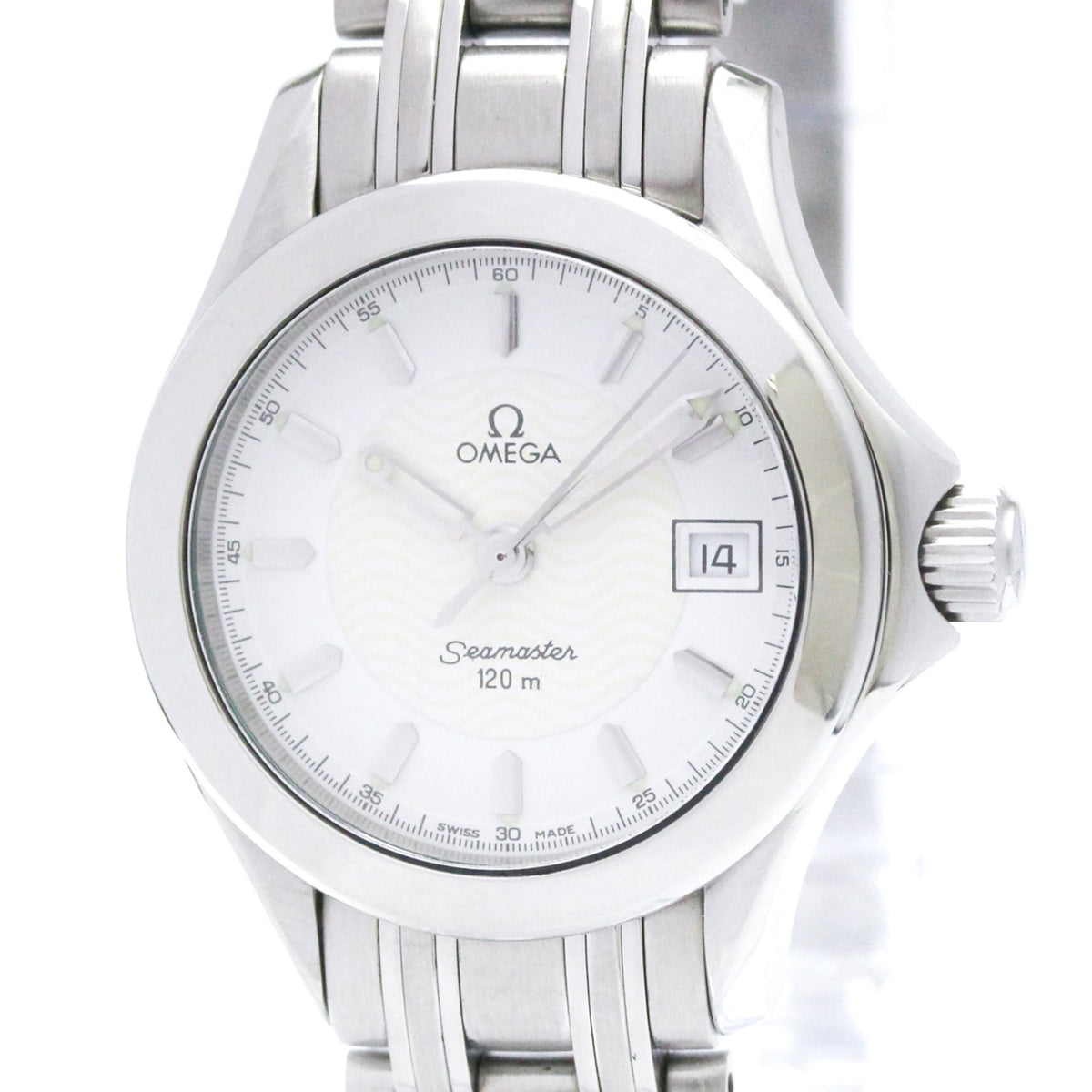 Pre-Owned OMEGA Seamaster 120M Steel Quartz Ladies Watch 2581.21 Polished
