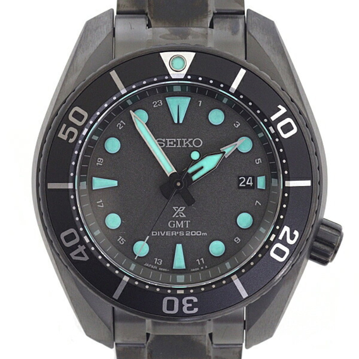 Montre homme Seiko Prospex Diver Scuba Solar SBPK007 d'occasion, modèle Black Series, vision nocturne, jamais utilisée 