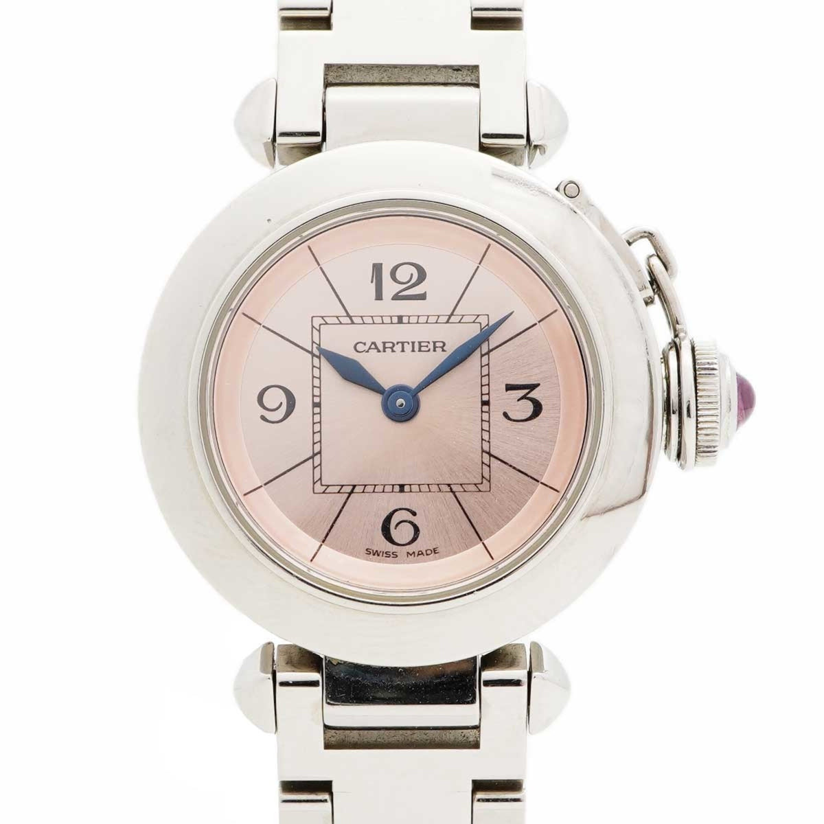 Pre-Owned Cartier Miss Pasha W3140008 Pink Dial Women's Watch