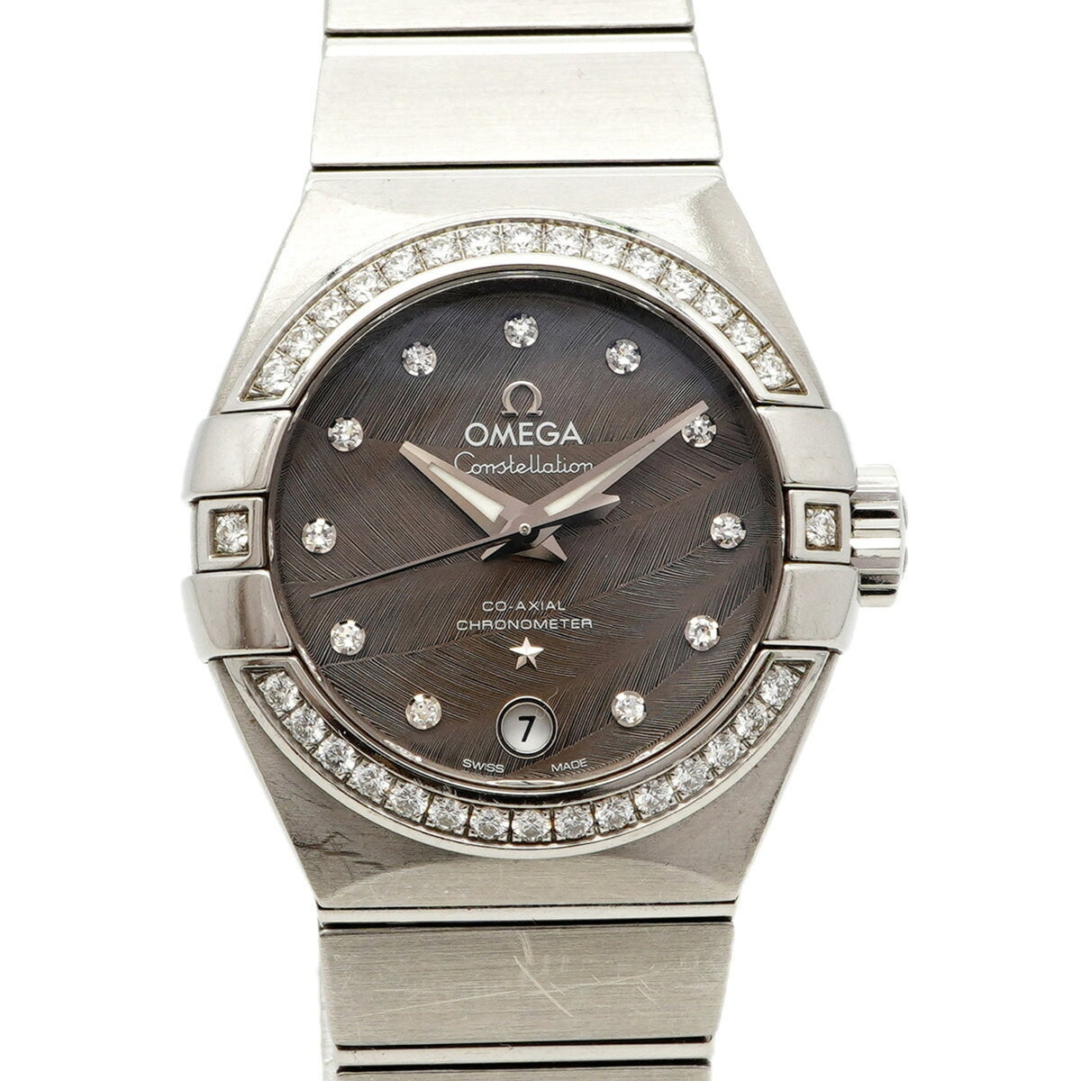 Pre-Owned Omega Constellation 123.15.27.20.56.001 Brown Dial Women's Watch