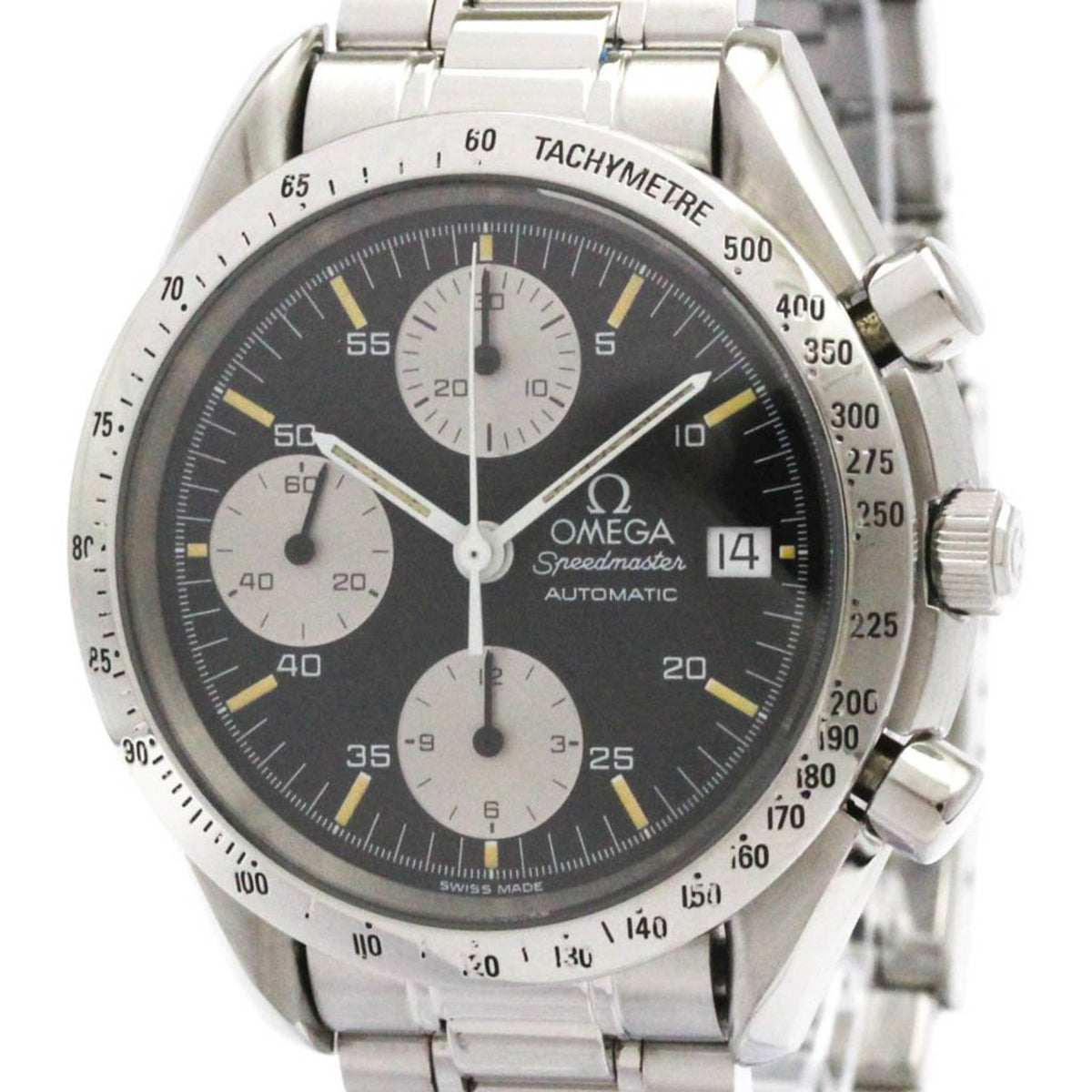 Pre-Owned OMEGA Speedmaster Date Steel Automatic Mens Watch 3511.50 Polished