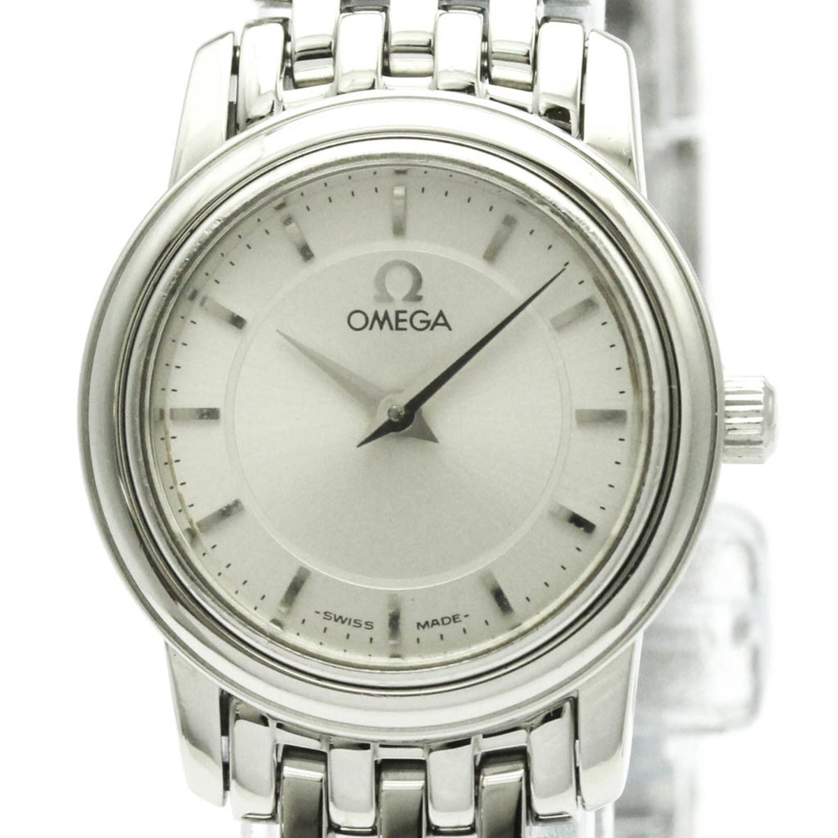 Pre-Owned OMEGA De Ville Prestige Stainless Steel Ladies Watch 4570.31 Polished