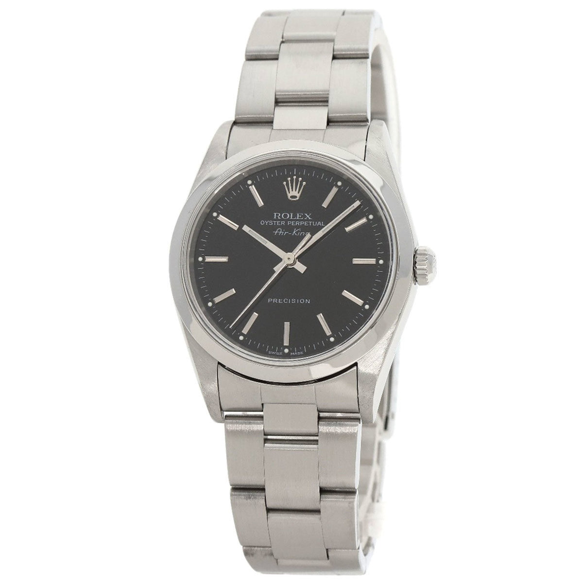 Montre Rolex 14000M Air King d'occasion en acier inoxydable pour homme 