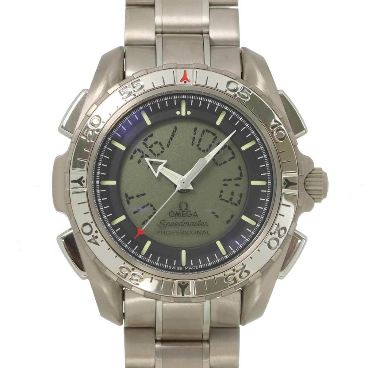 Pre-Owned OMEGA Speedmaster X-33 3290.50 Digi-Analog Chronograph Men's Titanium Quartz Watch