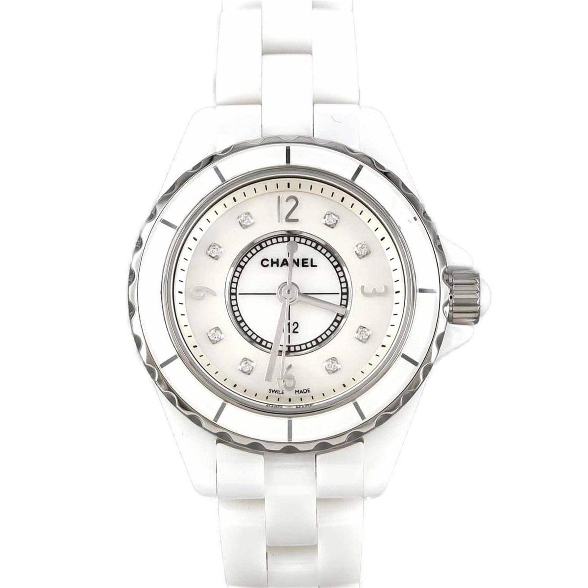 Pre-Owned Chanel J12 29mm Ceramic with 8-Piece Case, H2570, Quartz Watch