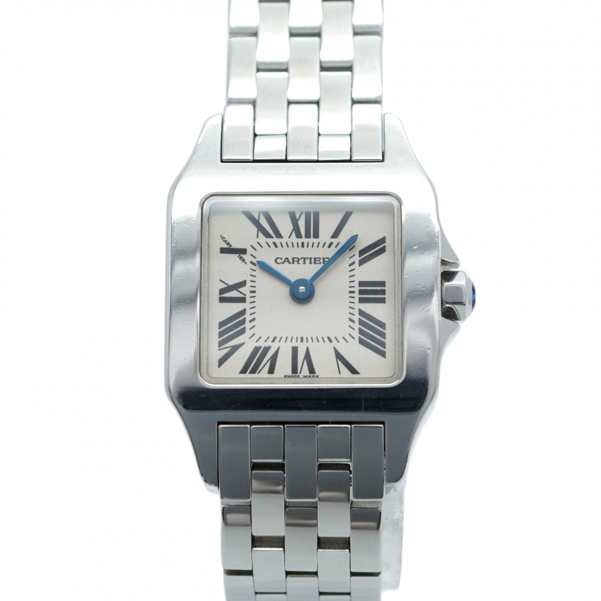 Pre-Owned Cartier Santos W25064Z5 Ivory Dial Women's Watch