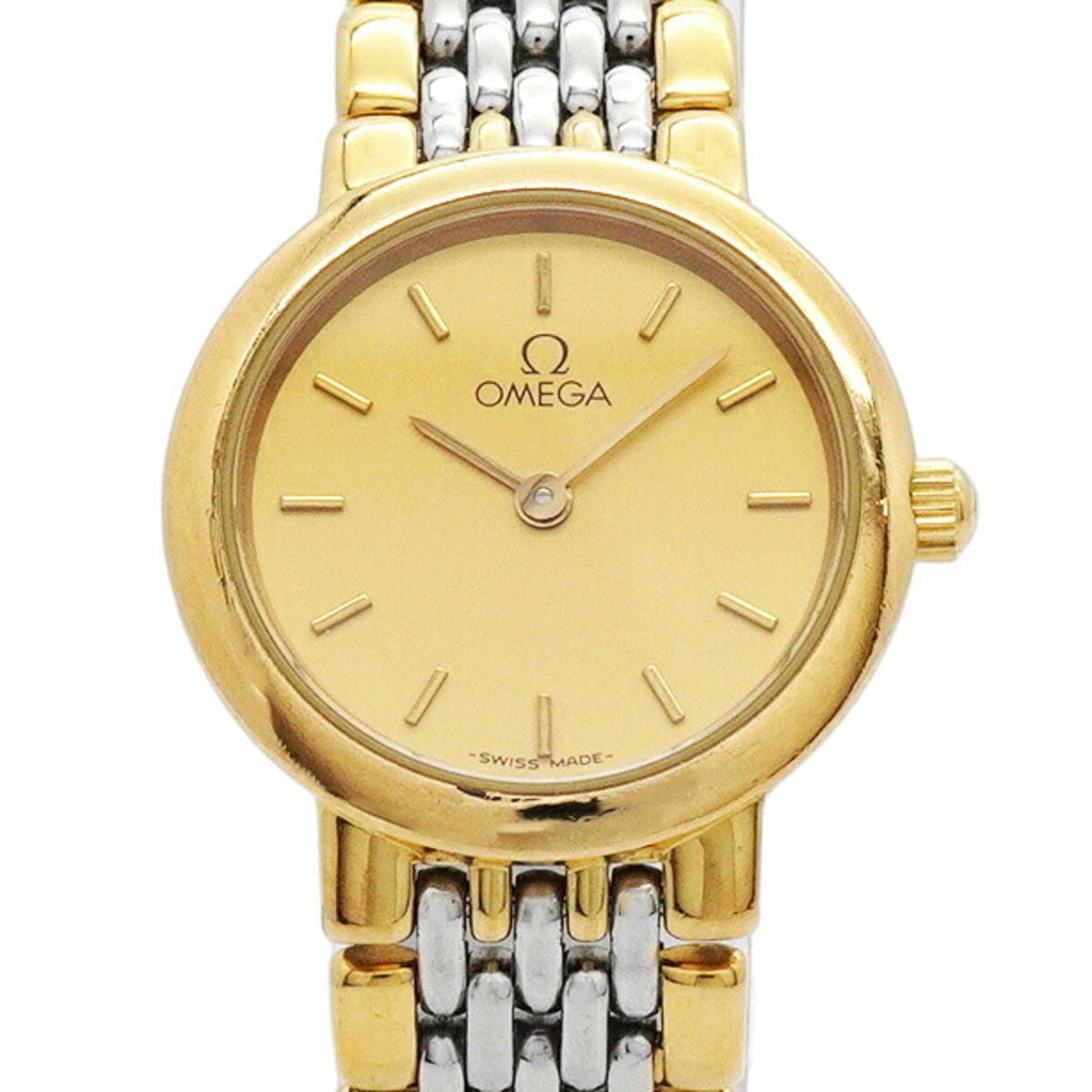 Pre-Owned Omega De Ville Gold Dial Women's Watch