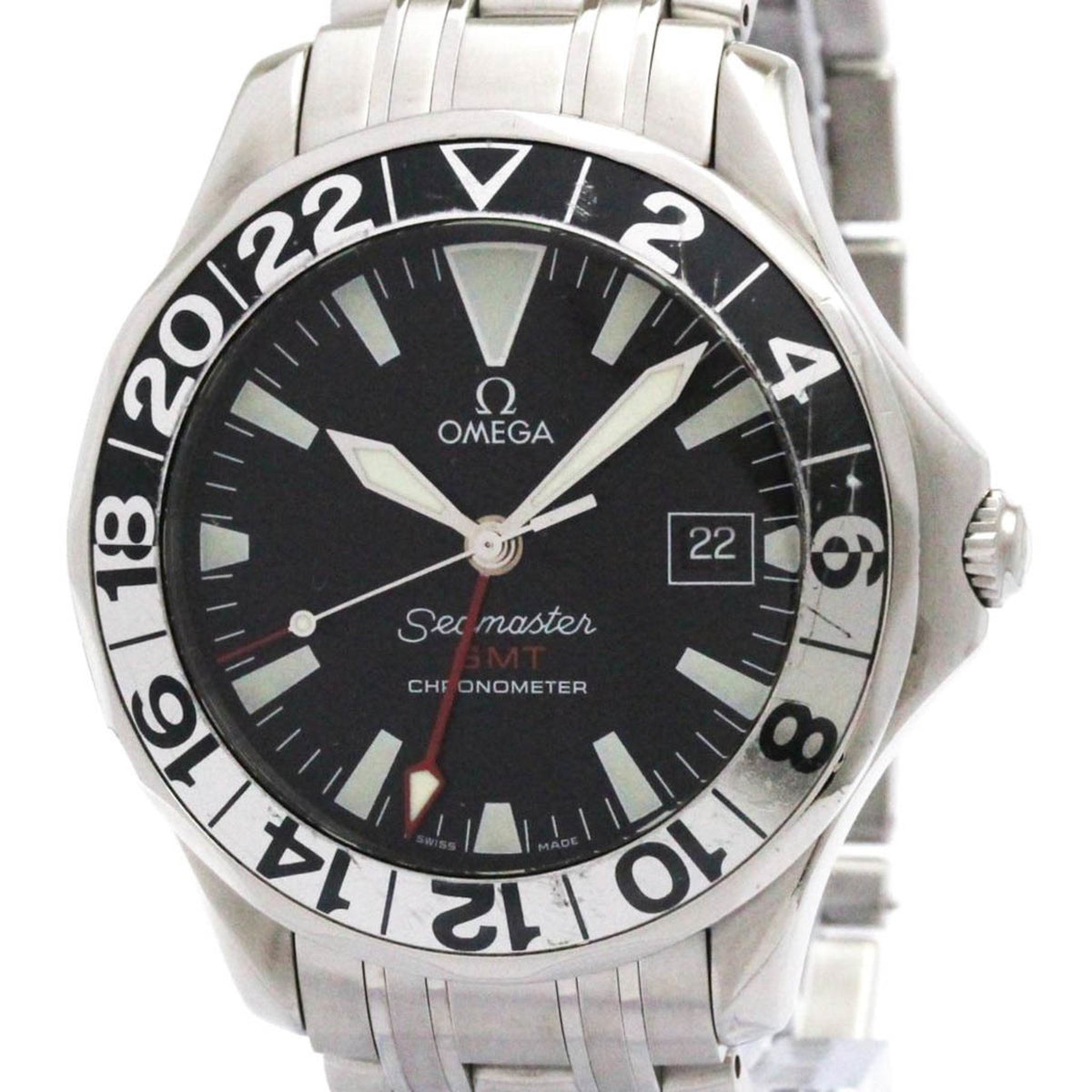 Pre-Owned OMEGA Seamaster GMT 50th Anniversary Automatic Watch 2534.50 Polished