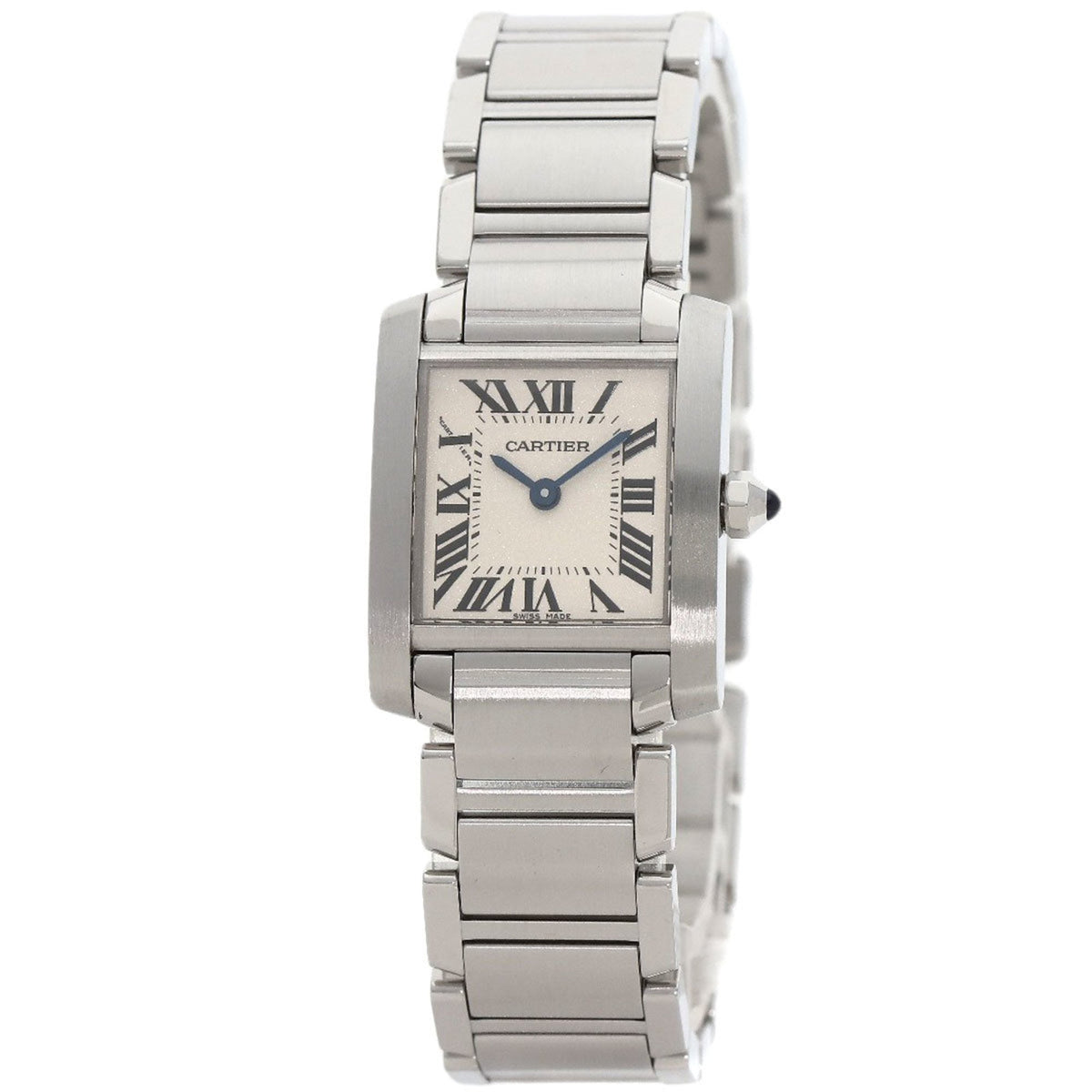 Pre-Owned Cartier W51008Q3 Tank Francaise SM Watch Stainless Steel SS Ladies CARTIER