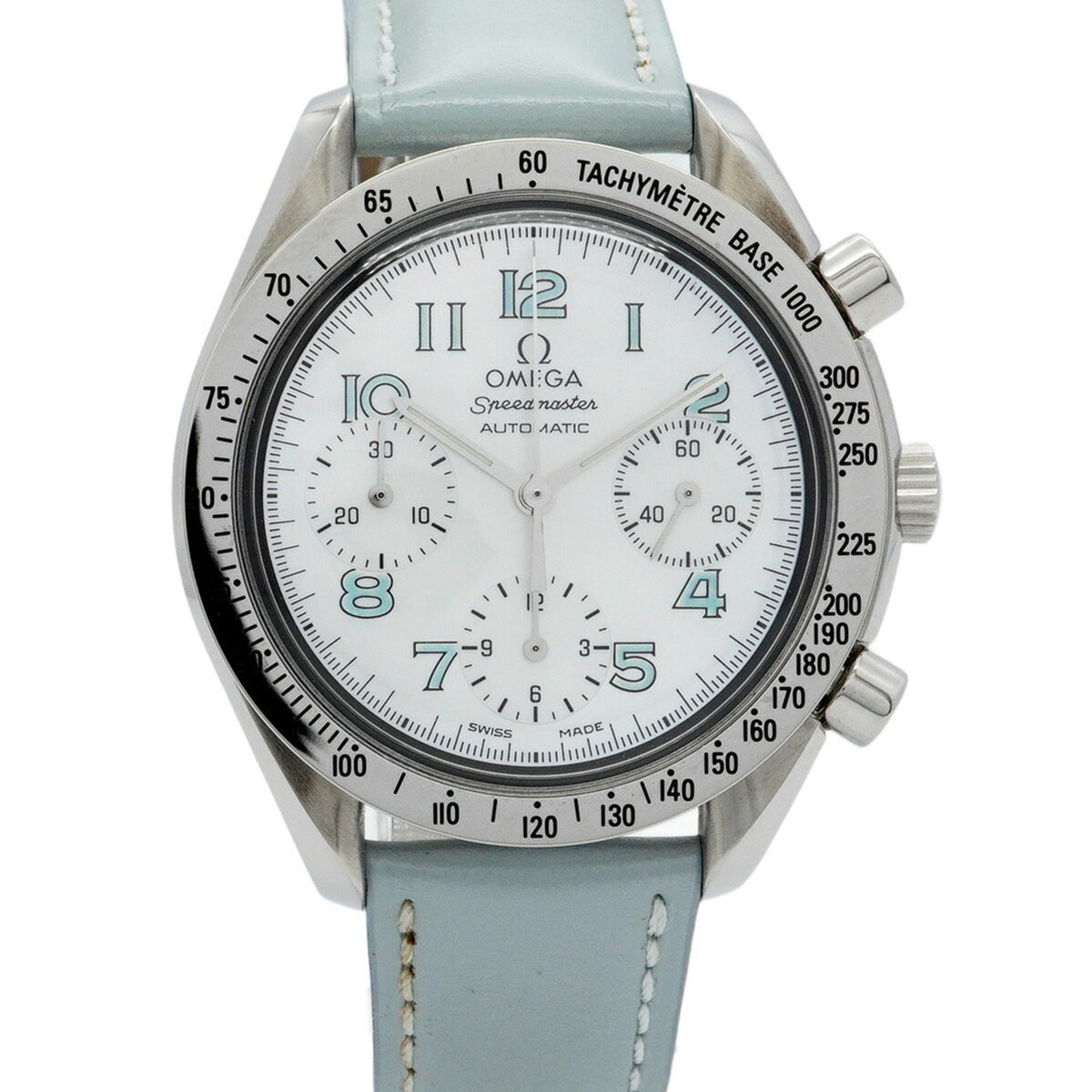 Pre-Owned Omega Speedmaster 3802.71.53 White Dial Men's Watch