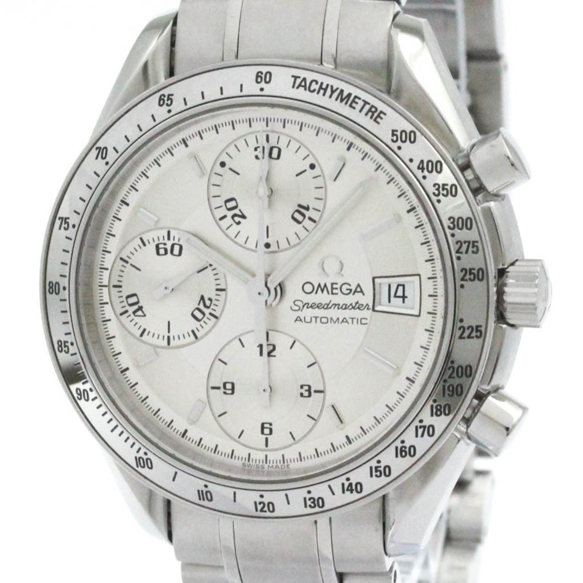 Pre-Owned OMEGA Speedmaster Date Steel Automatic Mens Watch 3513.30 Polished
