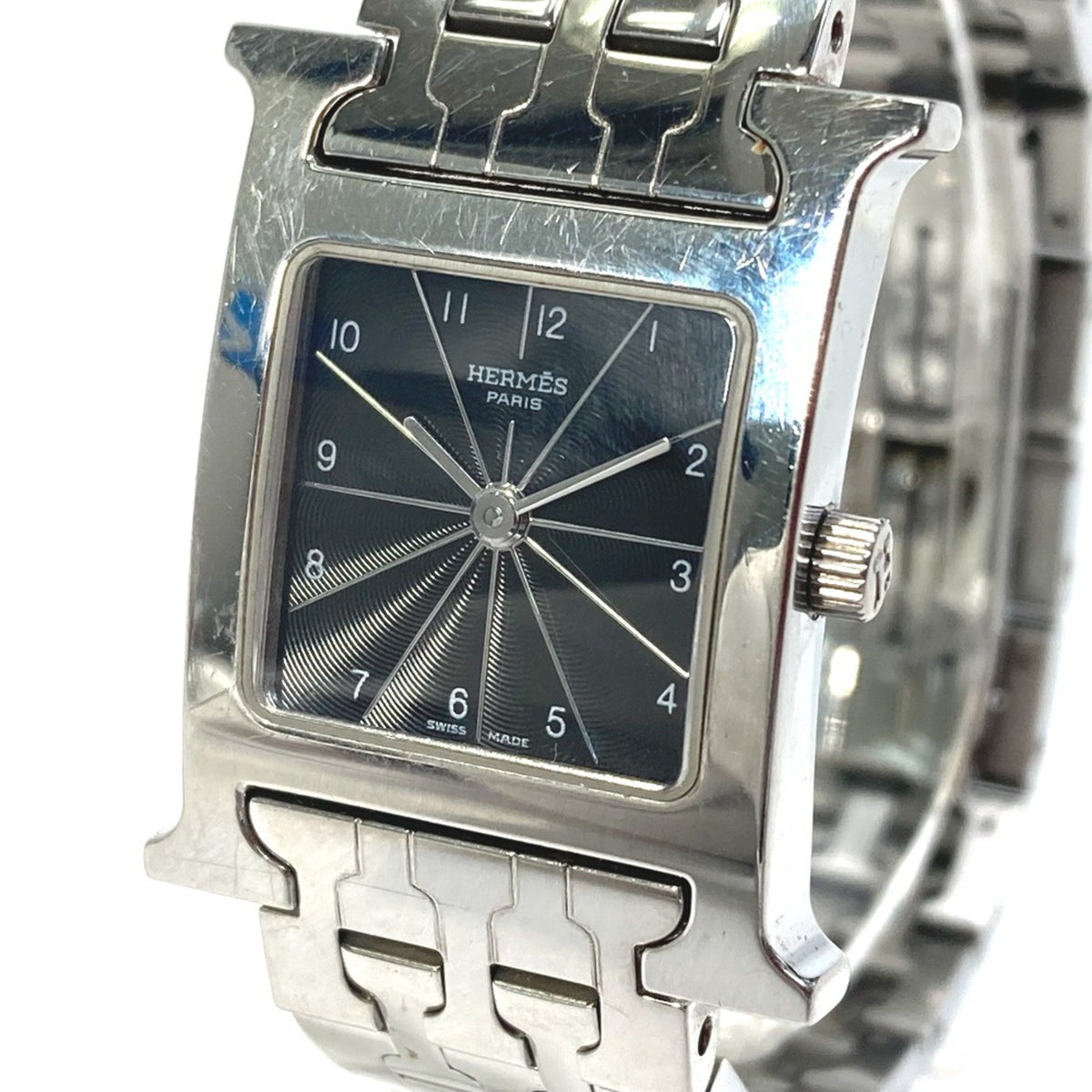 Pre-Owned Hermes HH1.210 quartz Wristwatch Silver