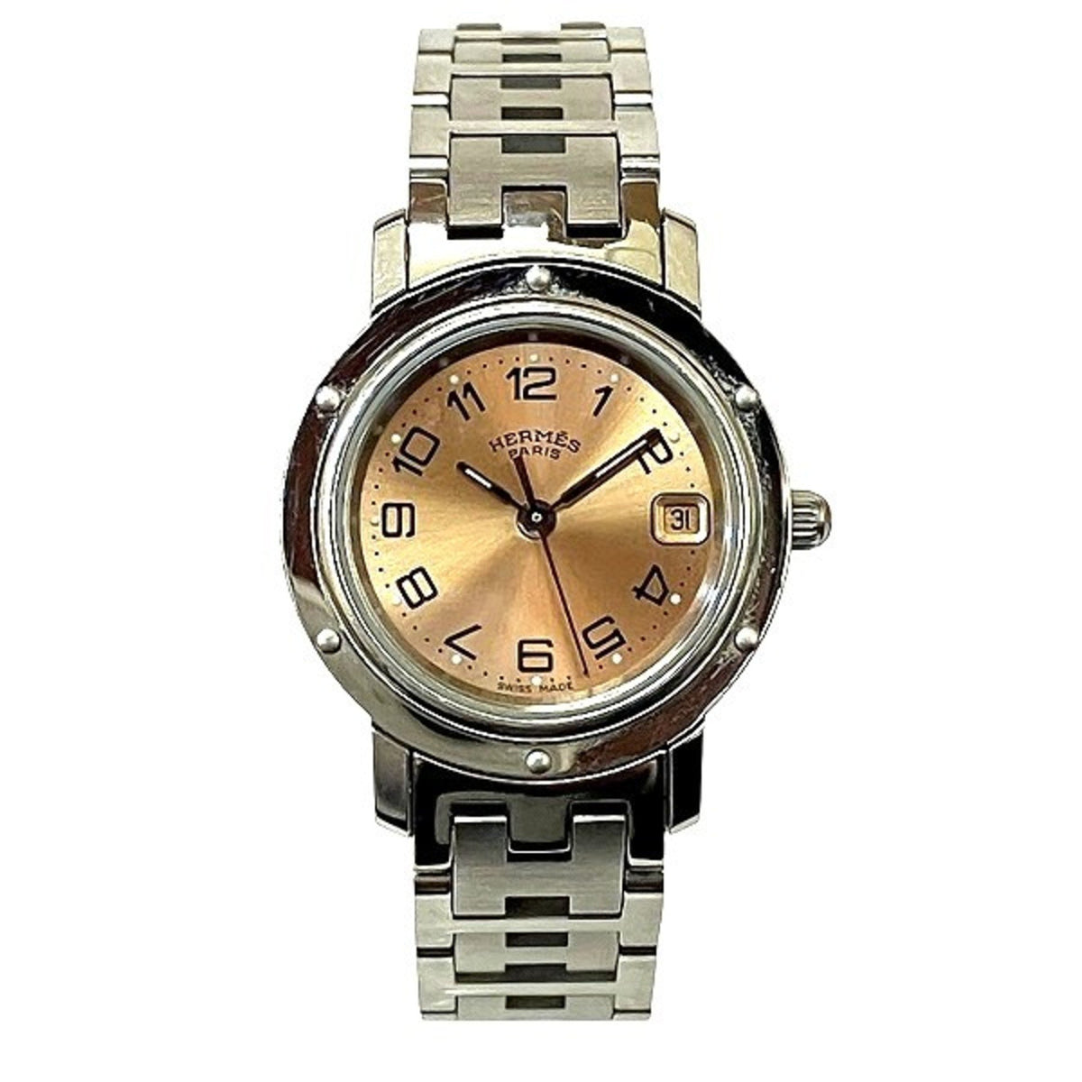 Pre-Owned Hermes Clipper CL4.210 Quartz Watch Women's Wristwatch