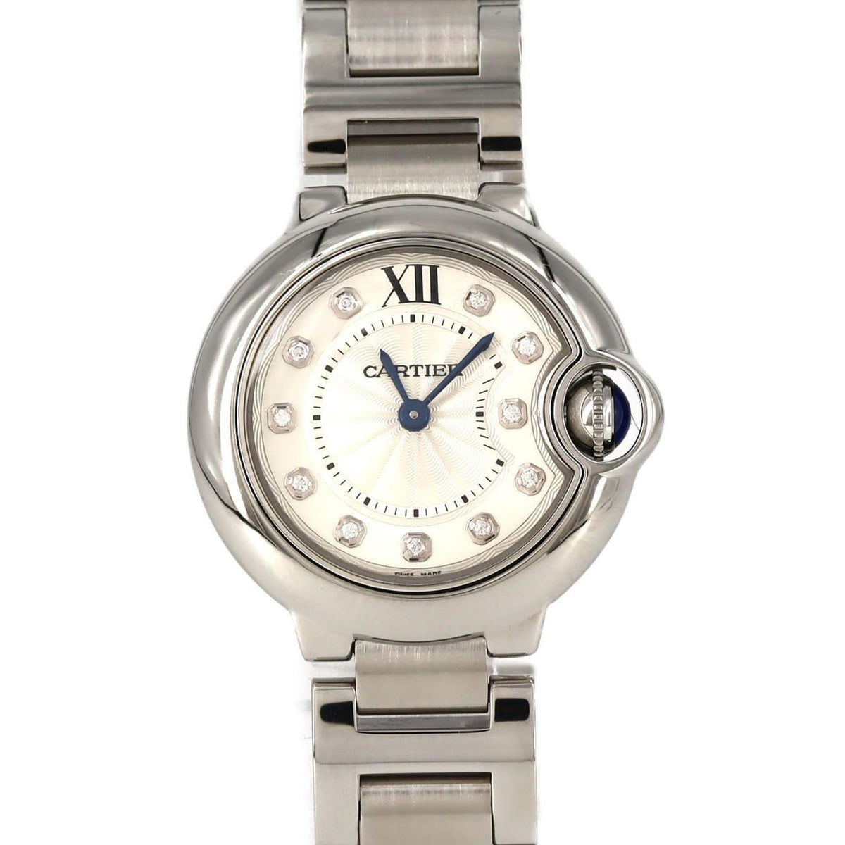 Pre-Owned Cartier Ballon Bleu SM 11P WE902073 SS Quartz Watch