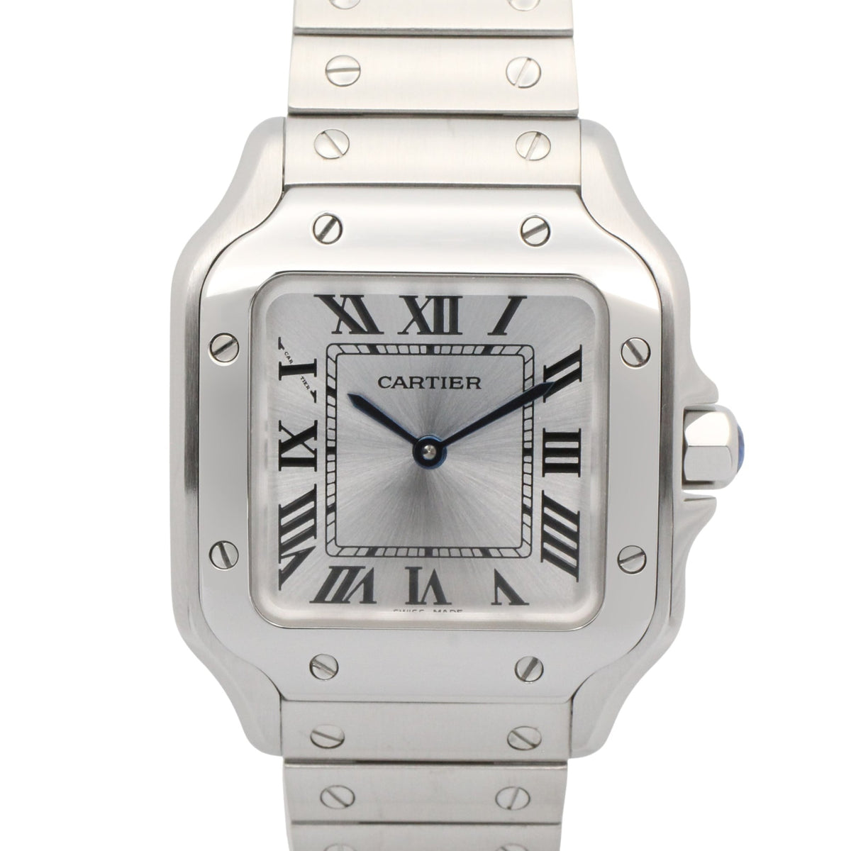 Pre-Owned Cartier Santos de SM Watch, Stainless Steel, Ladies, Silver Tone, WSSA0082