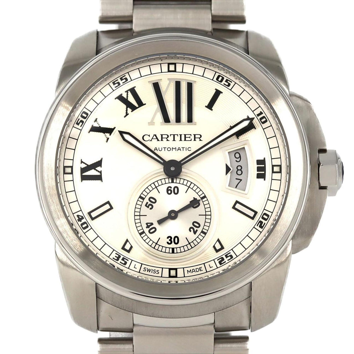 Pre-Owned Cartier Calibre de LM W7100015 SS Automatic Watch