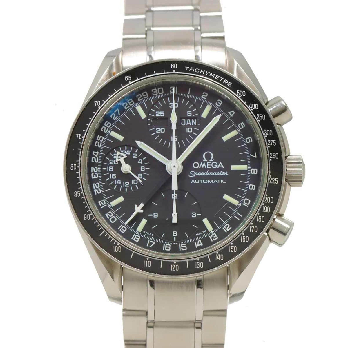 Pre-Owned OMEGA Speedmaster Mark 40 Cosmos Triple Calendar 3520 50 Men's Watch Black Automatic