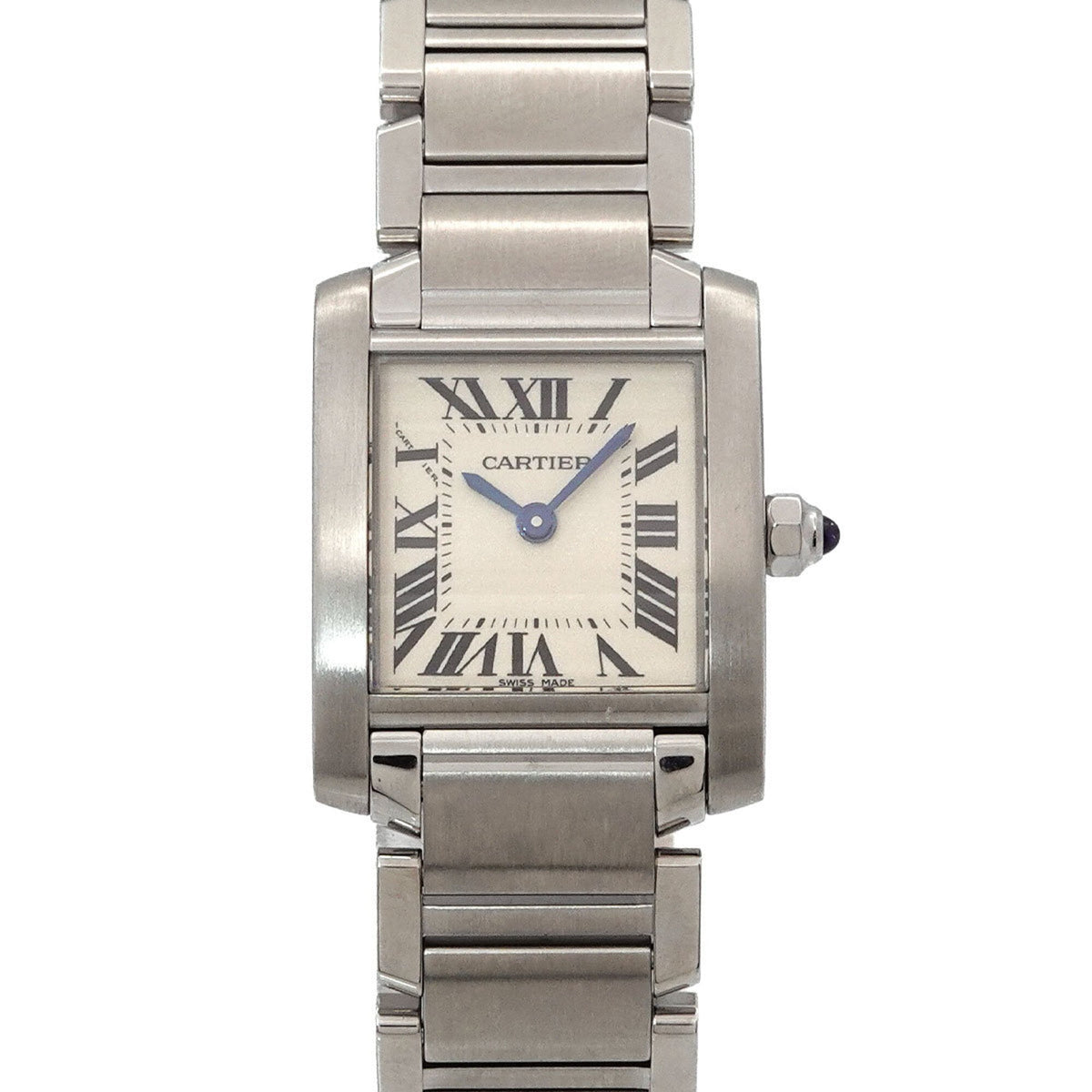 Pre-Owned Cartier Tank Francaise SM W51008Q3 Women's Watch, Ivory, Quartz Watch