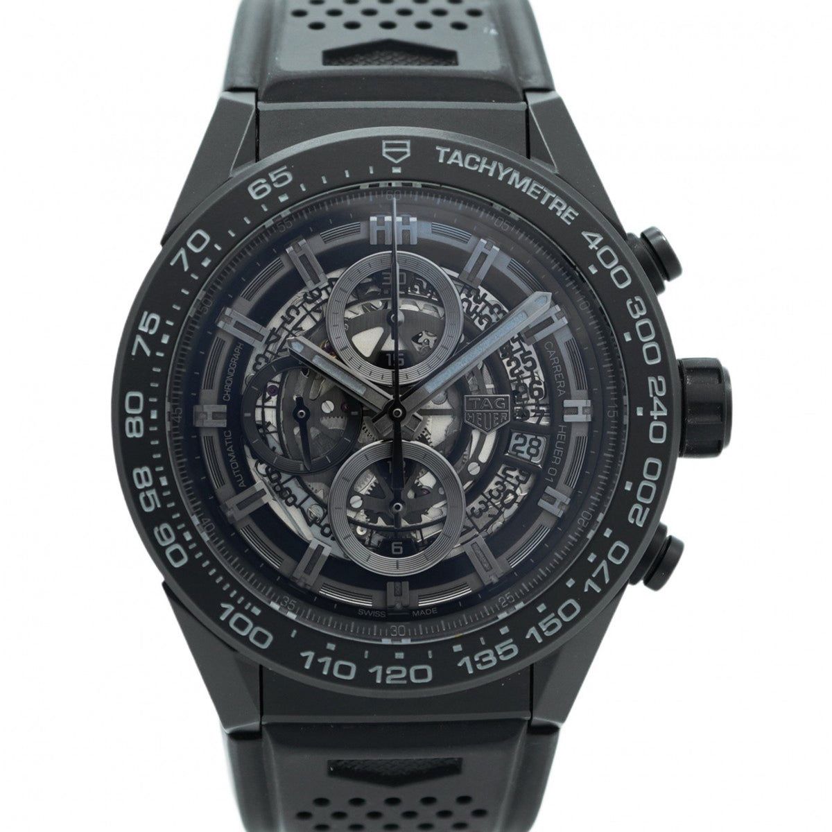 Pre-Owned TAG Heuer Carrera CAR2A91 Skeleton Dial Men's Watch