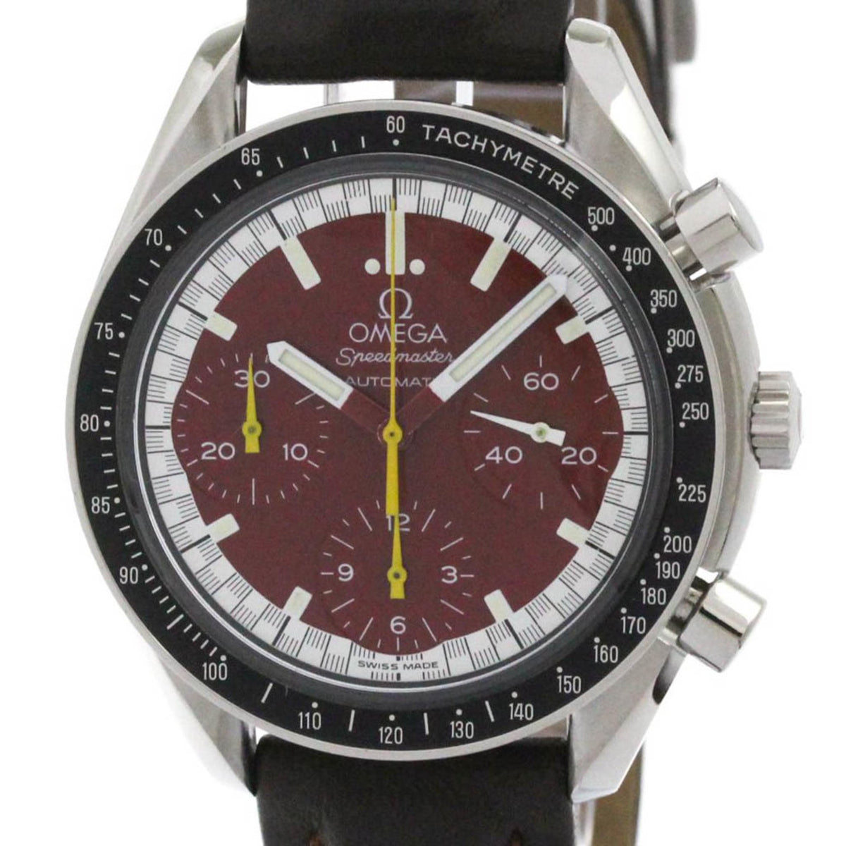 Pre-Owned OMEGA Speedmaster Michael Schumacher Red Dial Watch 3510.61Polished