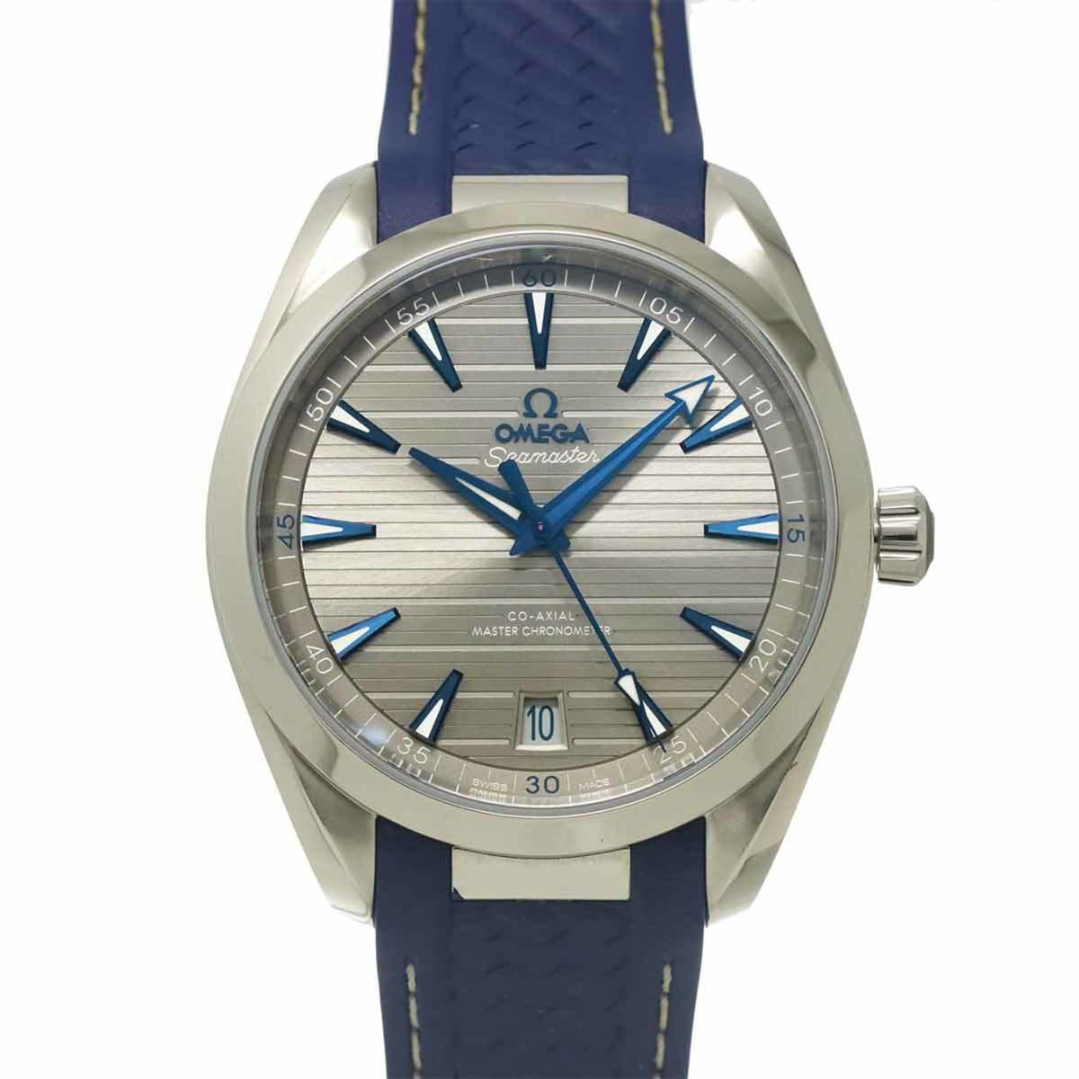 Pre-Owned Omega Seamaster Aqua Terra Co-Axial Master Chronometer 220 12 41 21 06 001 Men's Watch Date Gray Automatic
