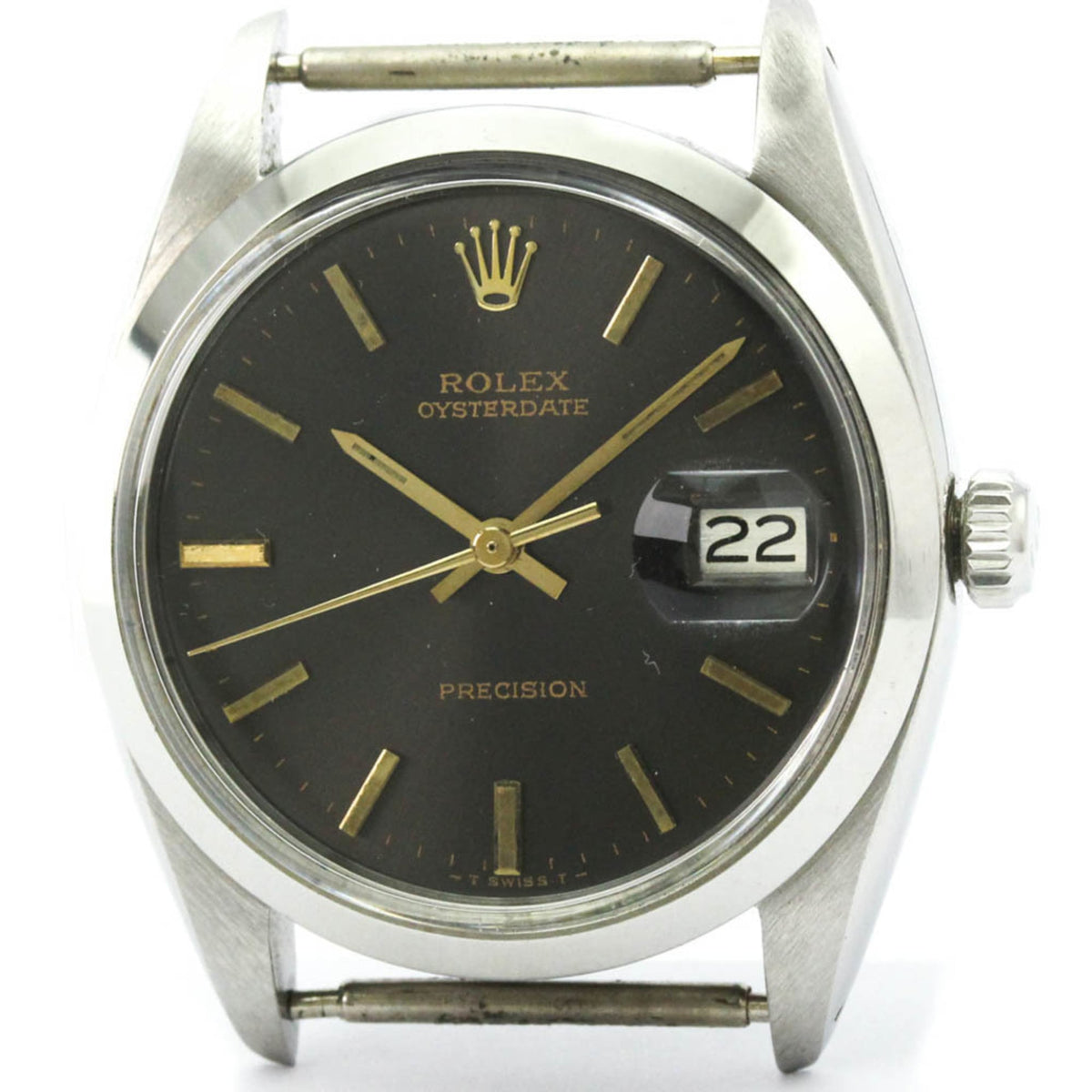 Pre-Owned ROLEX Oyster Date Precision 6694 Hand-winding Watch Head Only Vintage