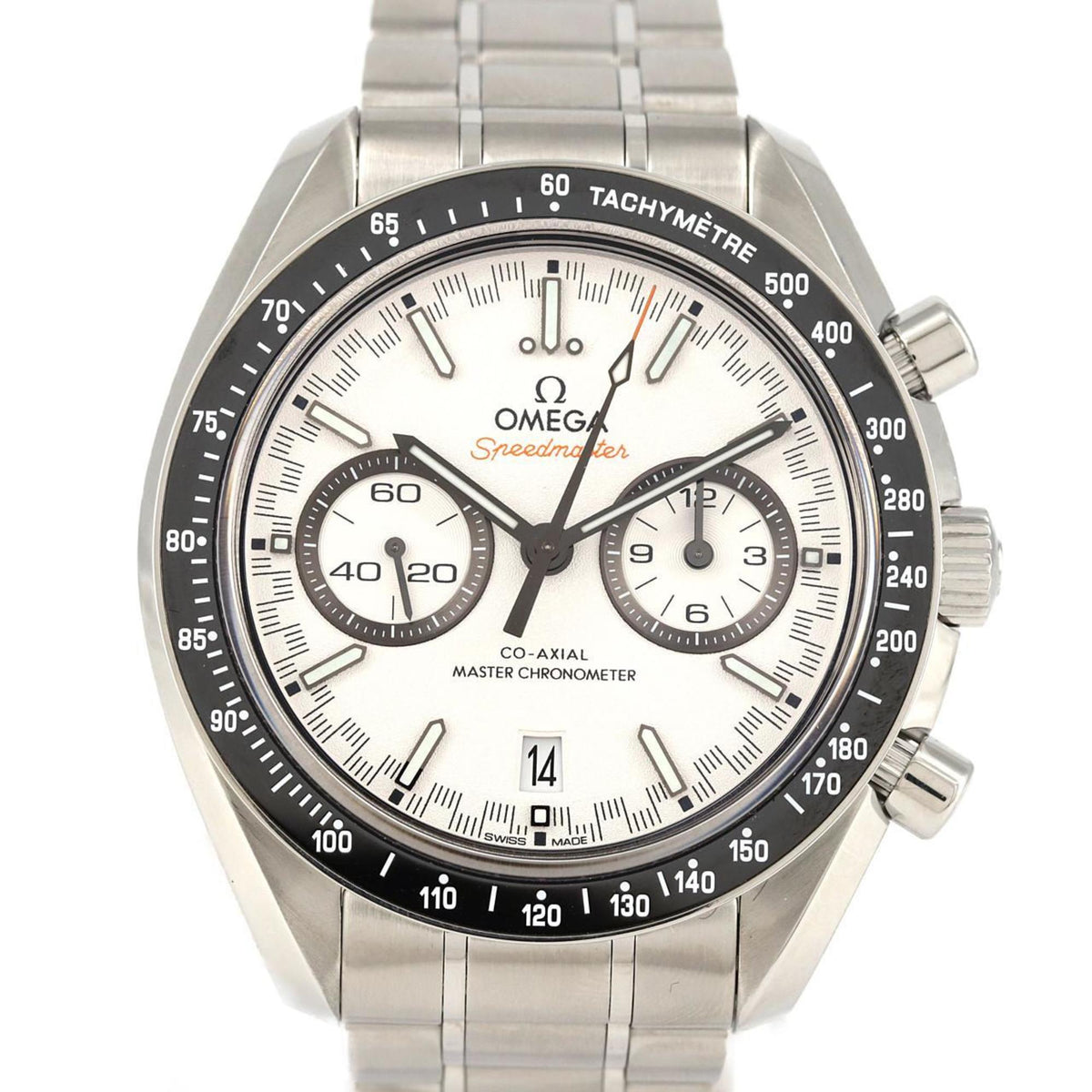 Pre-Owned Omega Speedmaster Racing 329.30.44.51.04.001 Stainless Steel Automatic Watch